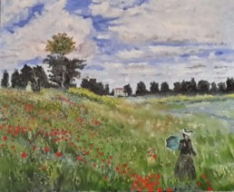 Papaveri, Monet, copia d'autore di Alfredo Tramutoli Altrart