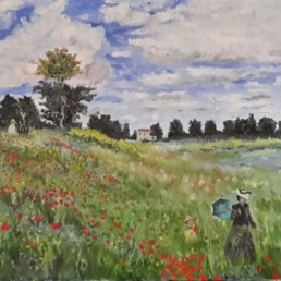 Papaveri, Monet, copia d'autore di Alfredo Tramutoli Altrart